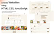 develop a responsive website using HTML, CSS, and javascript