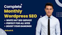 do monthly wordpress SEO service for google ranking