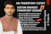 create and improve power point presentation templates and assignments