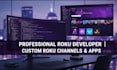 develop roku tv app, roku channel and publish on roku store