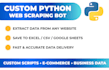 web scraping, python automation, python data scraping and data mining