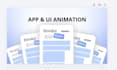 create premium 2d app UI animation and saas product video