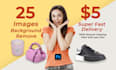 do background removal, clipping path, deep etching, and product retouching