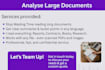 analyse large documents in any format