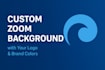 design professional zoom virtual backgrounds with your logo