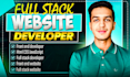 do website development as full stack web developer
