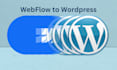 migrate your webflow site to wordpress