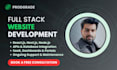 develop your full stack website, web application, saas app and web portal