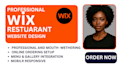 create a professional wix restaurant website with menu, booking, and delivery