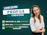 create a professional linkedin profile from scratch