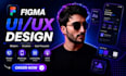 web and mobile app UI UX design in figma with design system
