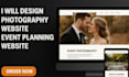 design photography website event planning website event photograph