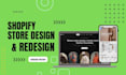 design shopify website, shopify store design, redesign shopify store, shopify
