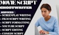 write comedy scripts, funny movie screenplays and youtube content
