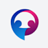do modern professional dating app icon and website logo design