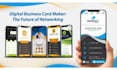 design digital business card, canva card, invitation, interactive PDF