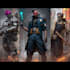 design cyberpunk and fantasy character splash art