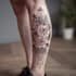 create a tattoo design for leg sleeve