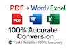 provide accurate document conversion from PDF