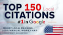 do top 150 local SEO citations from USA
