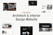 design a professional architecture and interior design website