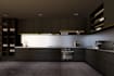 design kitchen interior in 3d and render