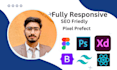 convert figma to HTML, PSD to HTML responsive website