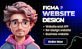 design modern figma website, website UI
