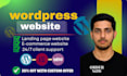 build minimalistic wordpress website, agency website or luxury hotel website