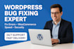 fix wordpress bugs, errors, woocommerce issues, and speed problems