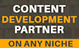 do content development on any niche