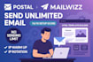 install powermta,postal email server,smtp with mailwizz