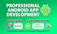 develop a modern android apps in kotlin and java with XML layout