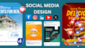 create professional facebook posts with eye catching designs