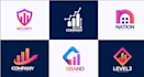 do startup timeless corporate exclusive tech gradient logo