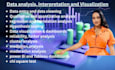 do statistical data analysis and visualization in excel, r studio, spss, python