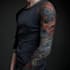 create a tattoo design of tattoo sleeve