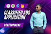 develop a classified ads mobile app like olx or craigslist using flutter