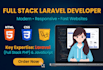 build a responsive full stack laravel and PHP web application