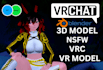 edit, fix, port and pro rig vrchat model, vroid vrm, warudo, koikatsu, mmd, gmod