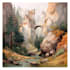 draw a watercolor landscape illustration