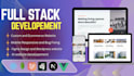 do custom website development as full stack developer