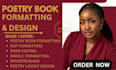format, edit publish your poetry book on amazon kindle, barnes and noble