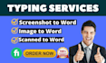 do fast and accurate typing services
