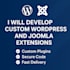 develop custom wordpress and joomla extensions