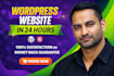 design, redesign, develop, clone, or customize wordpres website as a developer