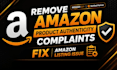 remove amazon product authenticity complaints, fix restricted product issue