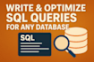 write and optimize sql queries for any database