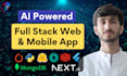 develop ai applications with nextjs, nodejs, fastapi