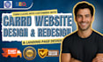 design or redesign carrd website, carrd landing page design and carrd portfolio